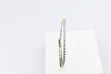 10K Gold Lab Diamond set Flex Bangle with clasp 0.80ct