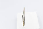 10K Gold Lab Diamond set Flex Bangle with clasp 0.80ct