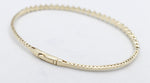 10K Gold Lab Diamond set Flex Bangle with clasp 0.80ct
