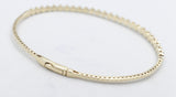 10K Gold Lab Diamond set Flex Bangle with clasp 0.80ct