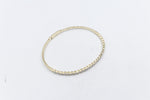 10K Gold Lab Diamond set Flex Bangle with clasp 0.80ct