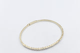 10K Gold Lab Diamond set Flex Bangle with clasp 0.80ct