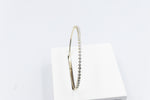 10K Gold Lab Diamond set Flex Bangle with clasp 0.80ct
