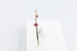 10K Gold Ruby & Diamond set Flex Bangle with 0.55ct ruby