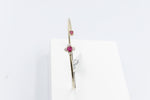 10K Gold Ruby & Diamond set Flex Bangle with 0.55ct ruby