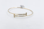 10K Gold Diamond set Flex Bangle with TDW 0.20ct
