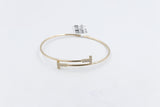 10K Gold Diamond set Flex Bangle with TDW 0.20ct