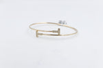 10K Gold Diamond set Flex Bangle with TDW 0.20ct