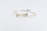 10K Gold Diamond set Flex Bangle with TDW 0.20ct