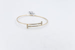 10K Gold Diamond set Flex Bangle with TDW 0.20ct