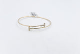 10K Gold Diamond set Flex Bangle with TDW 0.20ct
