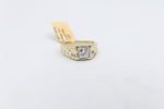 10ct Yellow Gold Lab Grown Diamond Mens Ring TDW 1ct
