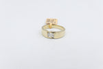10ct Yellow Gold Lab Grown Radiant Cut Diamond Mens Ring TDW 1ct