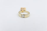 10ct Yellow Gold Lab Grown Radiant Cut Diamond Mens Ring TDW 1ct