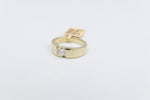 10ct Yellow Gold Lab Grown Radiant Cut Diamond Mens Ring TDW 1ct