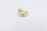 10ct Yellow Gold Lab Grown Radiant Cut Diamond Mens Ring TDW 1ct