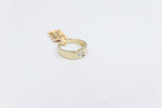 10ct Yellow Gold Lab Grown Radiant Cut Diamond Mens Ring TDW 1ct