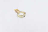 10ct Yellow Gold Lab Grown Radiant Cut Diamond Mens Ring TDW 1ct