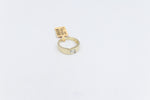 10ct Yellow Gold Lab Grown Radiant Cut Diamond Mens Ring TDW 1ct
