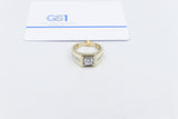 10ct Yellow Gold Lab Grown Diamond Mens Ring TDW 1.5ct