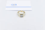 10ct Yellow Gold Lab Grown Diamond Mens Ring TDW 1.5ct