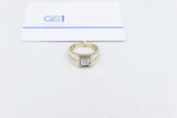10ct Yellow Gold Lab Grown Diamond Mens Ring TDW 1.5ct