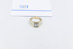 10ct Yellow Gold Lab Grown Diamond Mens Ring TDW 1.5ct