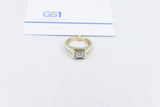 10ct Yellow Gold Lab Grown Diamond Mens Ring TDW 1.5ct