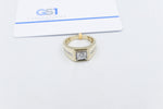 10ct Yellow Gold Lab Grown Diamond Mens Ring TDW 1.5ct
