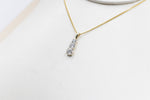 14kt Gold Set TDW 1ct Solitaire Lab Grown Diamond Pendent