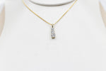 14kt Gold Set TDW 1ct Solitaire Lab Grown Diamond Pendent