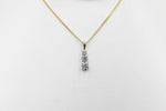 14kt Gold Set TDW 1ct Solitaire Lab Grown Diamond Pendent