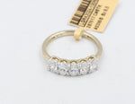 14ct Yellow Gold Lab Grown Oval Diamond 1ct TDW Ring