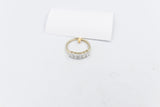 14ct Yellow Gold Lab Grown Oval Diamond 1ct TDW Ring