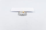 10ct White Gold Lab Grown Diamond  5 stone 1 carat Ring