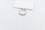 10ct White Gold Lab Grown Diamond  5 stone 1 carat Ring