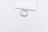 10ct White Gold Lab Grown Diamond  5 stone 1 carat Ring