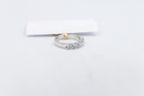 10ct White Gold Lab Grown Diamond  5 stone 1 carat Ring