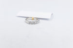 10ct White Gold Lab Grown Diamond  5 stone 1 carat Ring