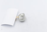 10ct White Gold Lab Grown Diamond  5 stone 1 carat Ring