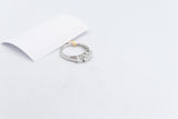 14ct White Gold Lab Grown Diamond  3 stone 1 carat Ring