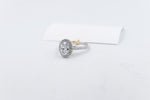 14ct white Gold Lab Grown Oval Diamond carat Ring 1.25ct