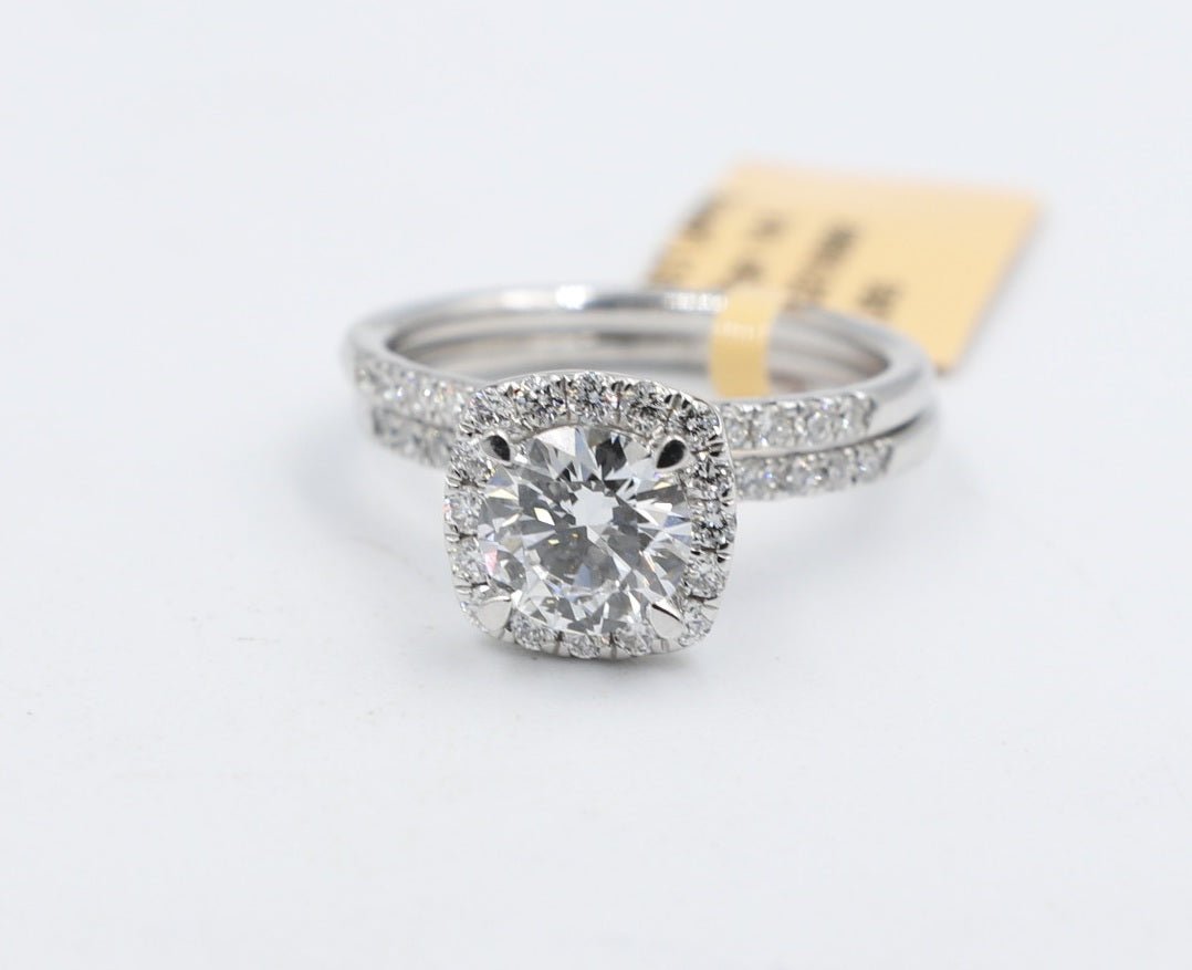 14ct White Gold Lab Grown Diamond Set TDW 1.5ct