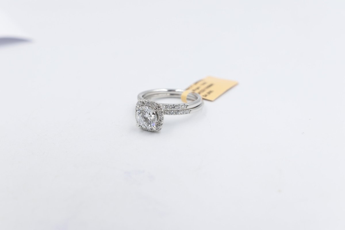 14ct White Gold Lab Grown Diamond Set TDW 1.5ct