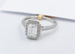 14ct White Gold Lab Grown Radiant Cut Diamond Set TDW 1.25ct