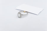 14ct White Gold Lab Grown Radiant Cut Diamond Set TDW 1.25ct