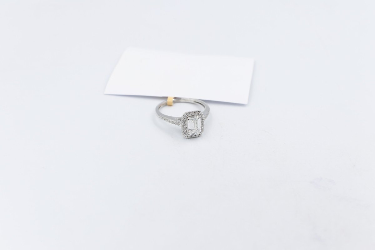 14ct White Gold Lab Grown Radiant Cut Diamond Set TDW 1.25ct
