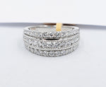 10ct White Gold Lab Grown Diamond  Fashion Ring 1 ct TDW