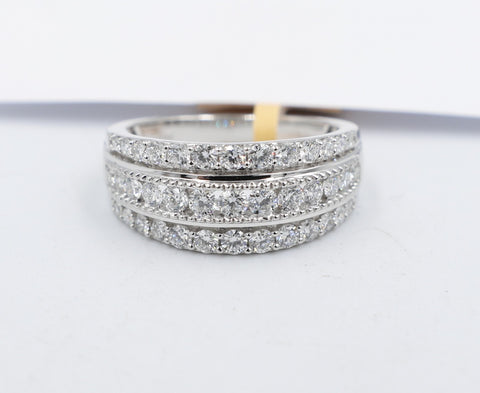10ct White Gold Lab Grown Diamond  Fashion Ring 1 ct TDW