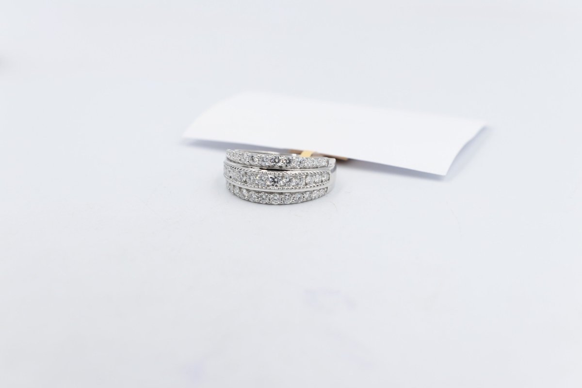 10ct White Gold Lab Grown Diamond  Fashion Ring 1 ct TDW